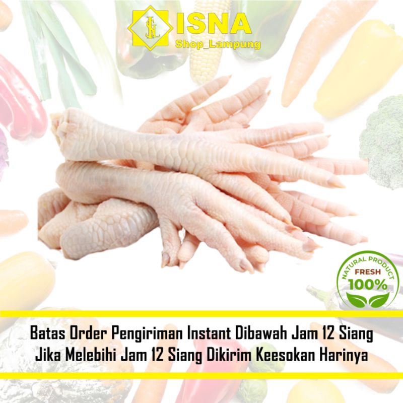 

Ceker Ayam Boiler Segar 10 pcs - Sayur Fresh