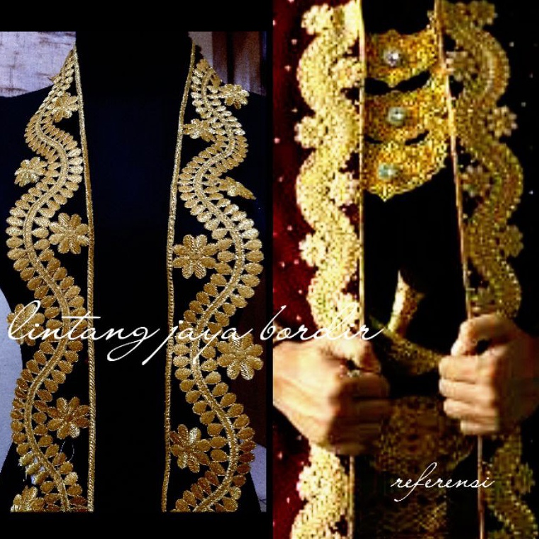 KODE U8T renda bordir roll aplikasi alur melati