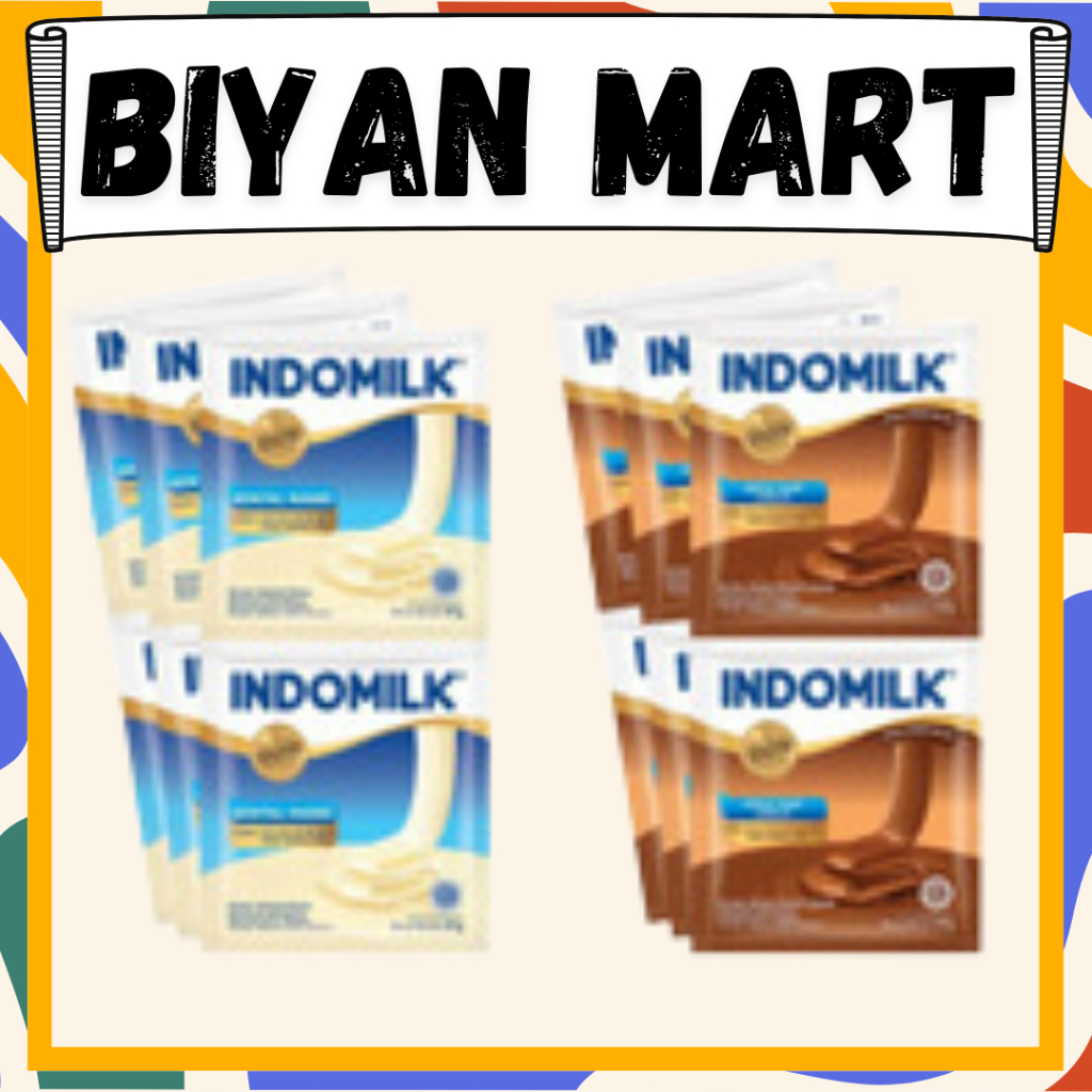 

2 RENCENG SKM INDOMILK SACHET MIX PUTIH COKLAT