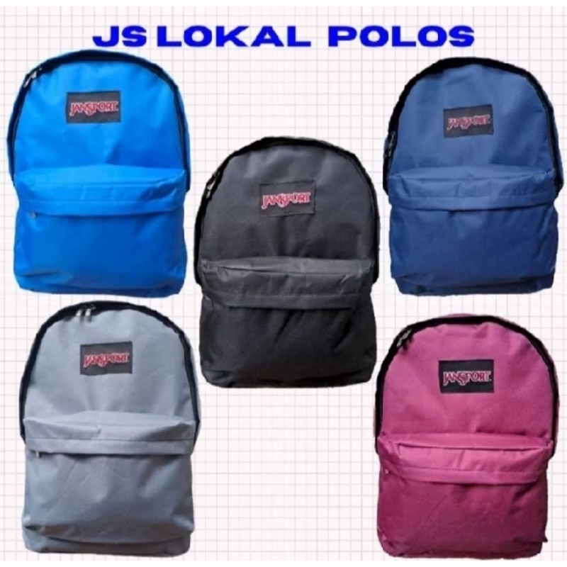 BOMBASTIS SALE Bisa cod Tas ransel sekolah jansport polos SD SMP AUTHENTIC polos keren original