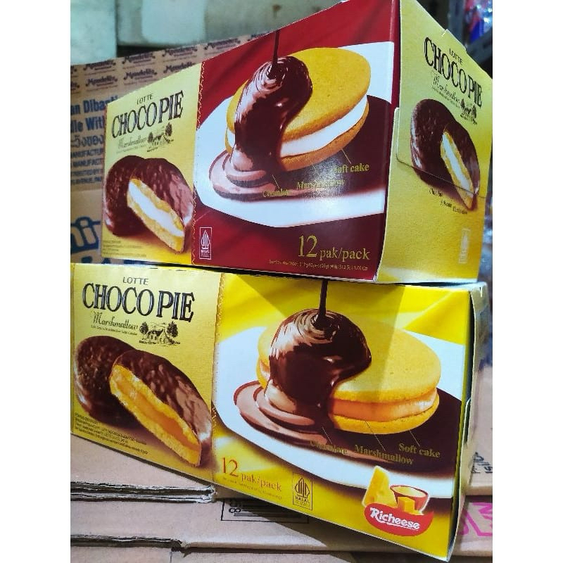 

LOTTE CHOCOPIE 1box isi 12pcs