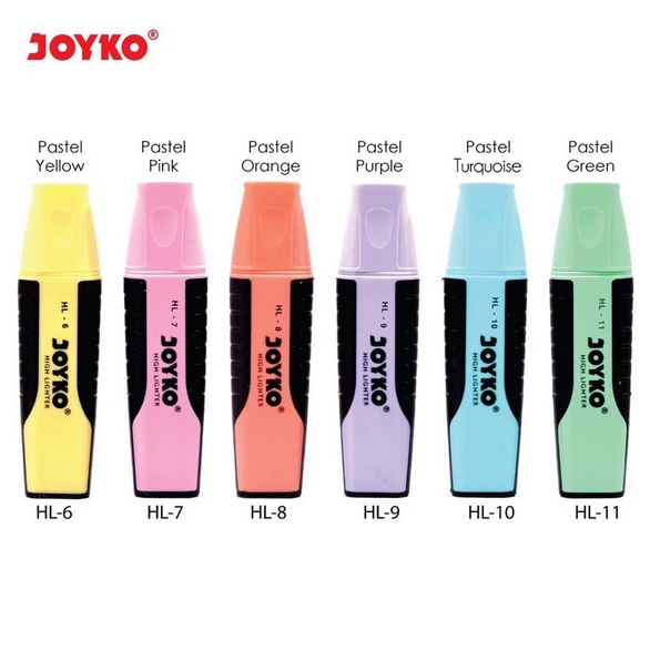 

Highlighter Joyko Pastel harga per 1 batang
