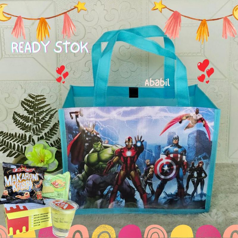 

Tas Ultah Anak Ulang Tahun Bingkisan Snack Goodie Bag