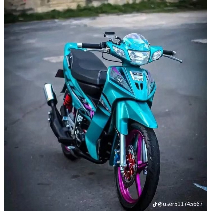 STRIPING VARIASI FIZR 2004 BIRU FIZ R custom YAMAHA