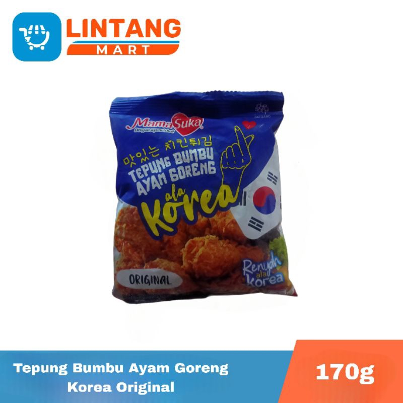 

✨LINTANGMART✨TEPUNG AYAM GORENG KOREA ORIGINAL MAMASUKA 170g