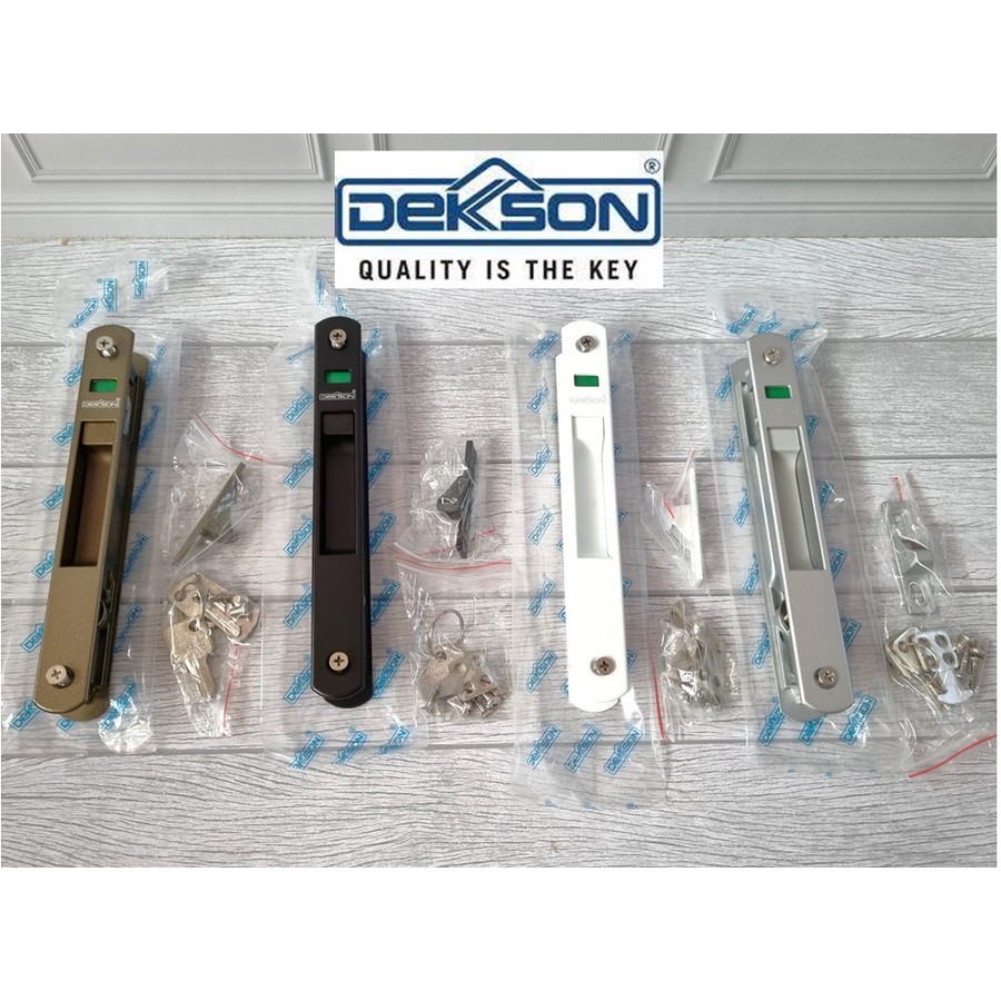 Kunci sliding RA6 kunci sliding pintu geser dekson putih