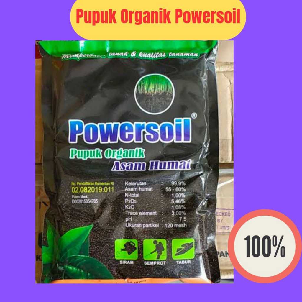 Pupuk Tanaman Organik Powersoil, Asam Humat Powersoil, Powersoil Pupuk Organik Asam Humat