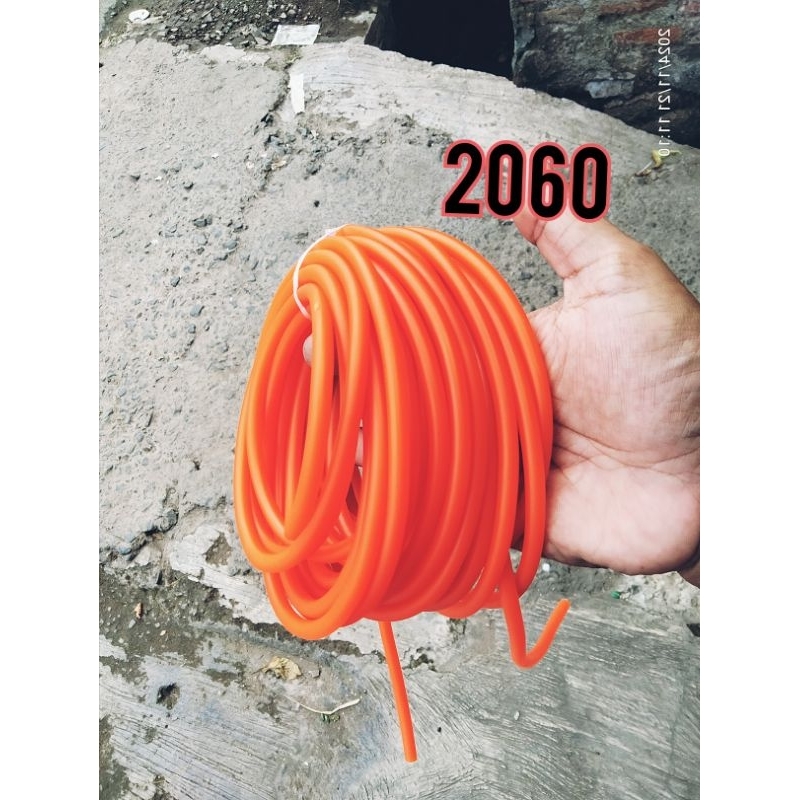(2060) karet ketapel,latex rubber tube 2060 orange flourescent