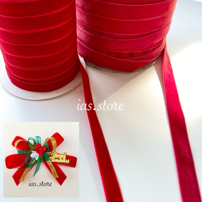 

PITA VELVET BLUDRU MERAH TEMA NATAL PER-METER