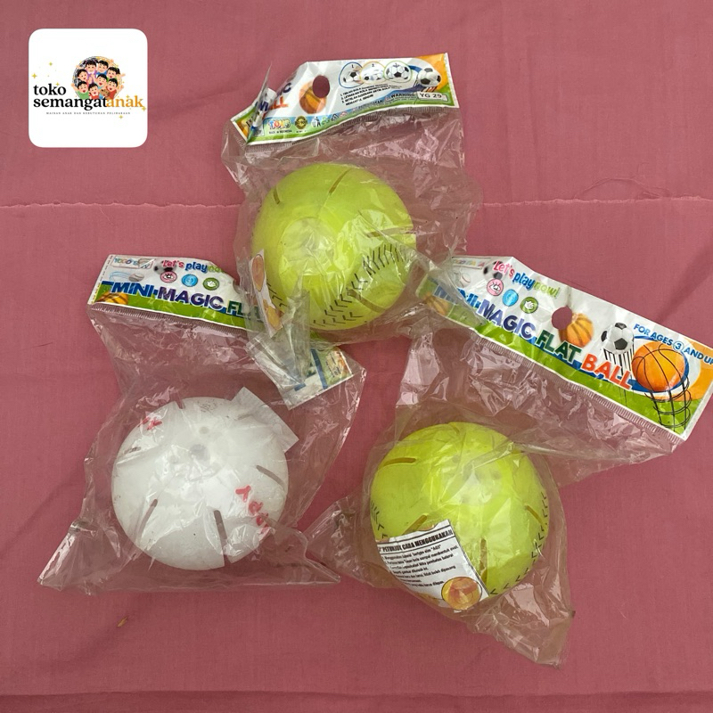 Mini Magic Flat Ball Mainan Anak Bola Gepeng Melontar