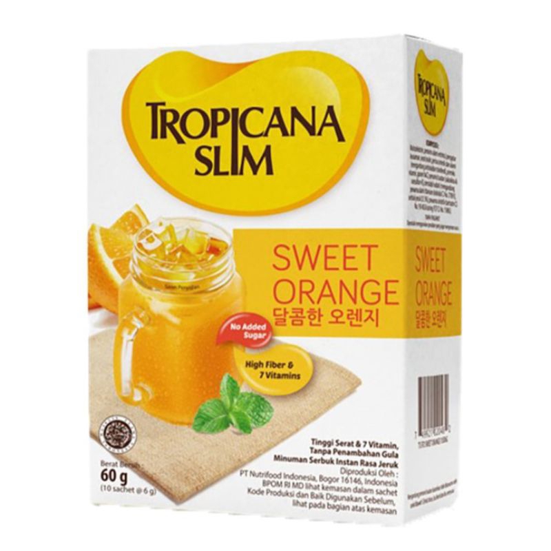 

Tropicana Slim Minuman Serbuk Instan Jeruk Manis 10 x 6 g