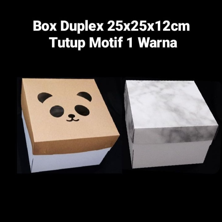 

( 5 pcs ) Cake Box Kue Marmer Hampers Ulang Tahun Kardus Chesee Cake Ukuran 25x25x12 cm