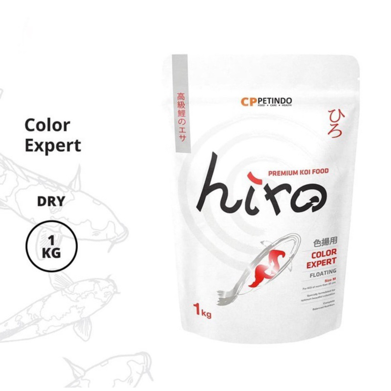 Pakan Koi Hiro Growt / Pakan Koi Hiro Color Size M 1Kg