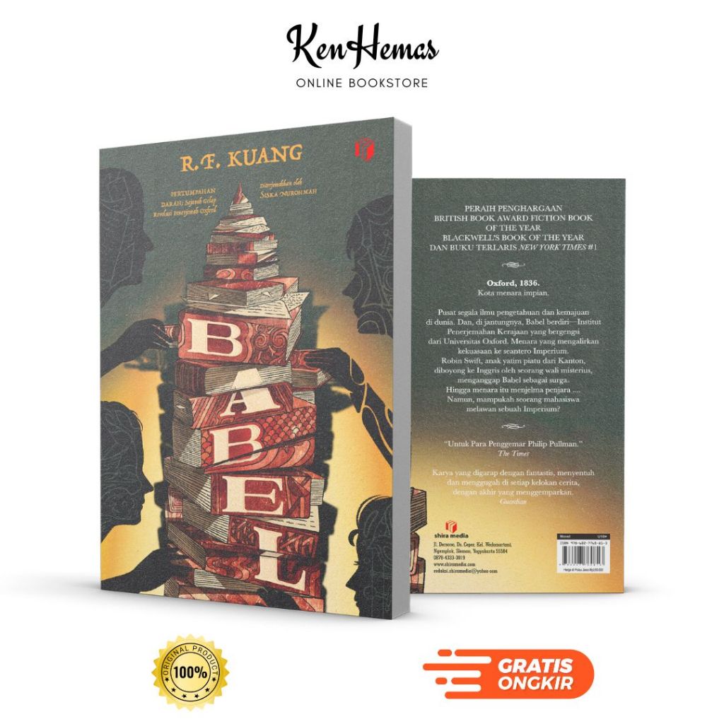 Buku BABEL : Sejarah Gelap Revolusi Penerjemah Oxford - R.F. Kuang (Shira Media)