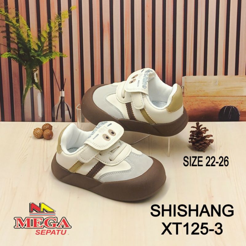 SEPATU ANAK-ANAK COWOK TERBARU SHISHANG XT125-3 COKLAT