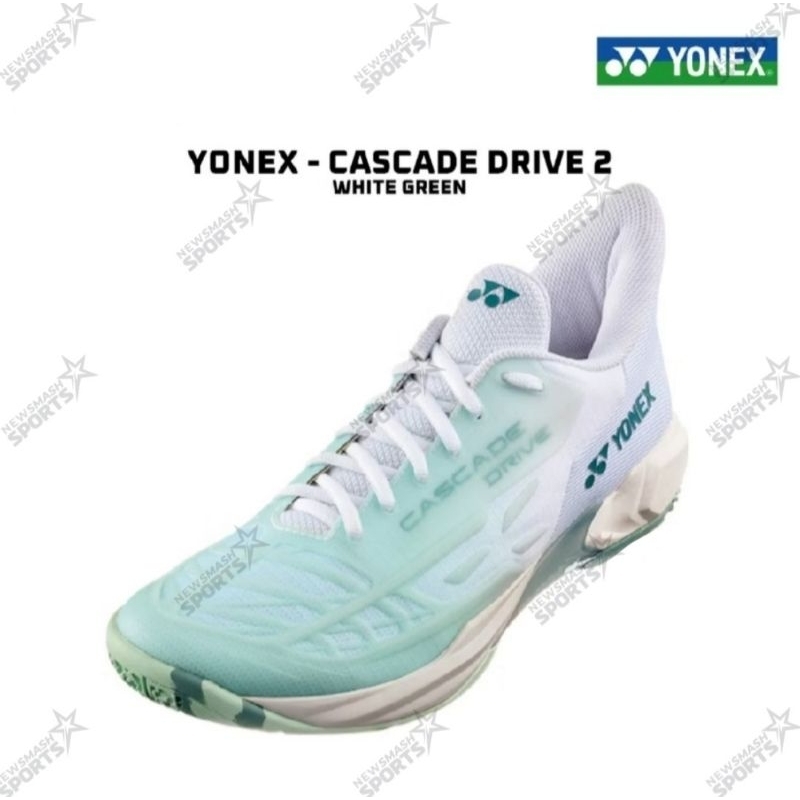 sepatu badminton yonex cascade drive 2 white/green