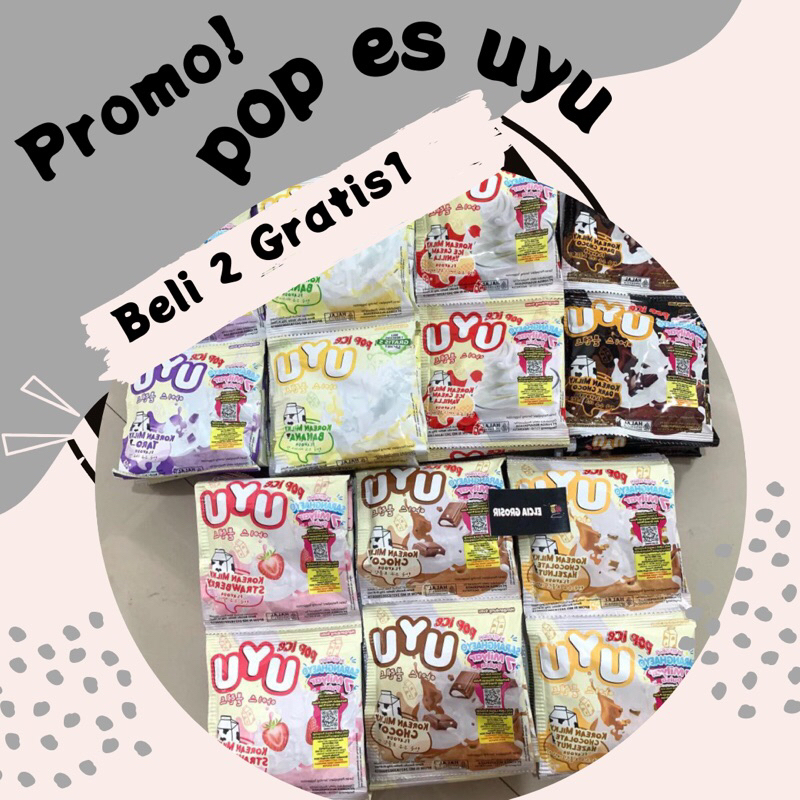 

Pop Ice UYU PROMO Beli 2 renteng GRATIS 1renteng