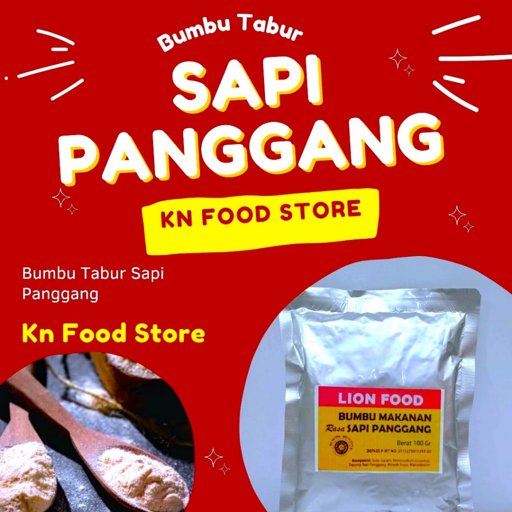 

LION FOOD rasa sapi panggang kemasan 100 gram