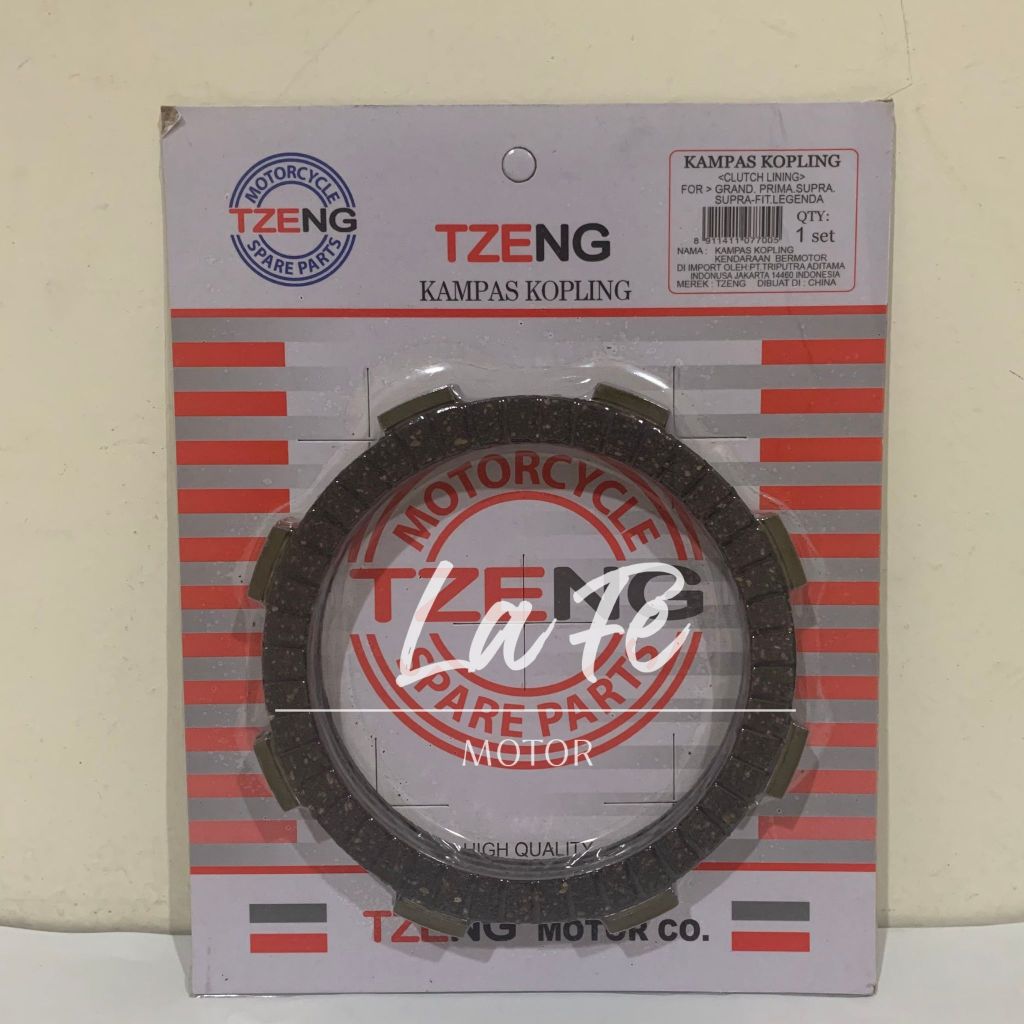 Plat Kopling/Kampas Kopling Set Grand / Prima / Supra / Supra Fit / Legenda TZEng