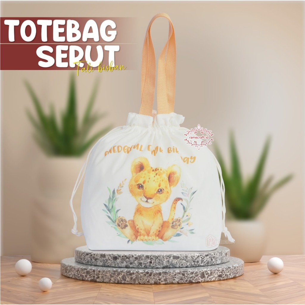 

tas serut / hampers / totebag / tas ulang tahun / uk 30x8x25