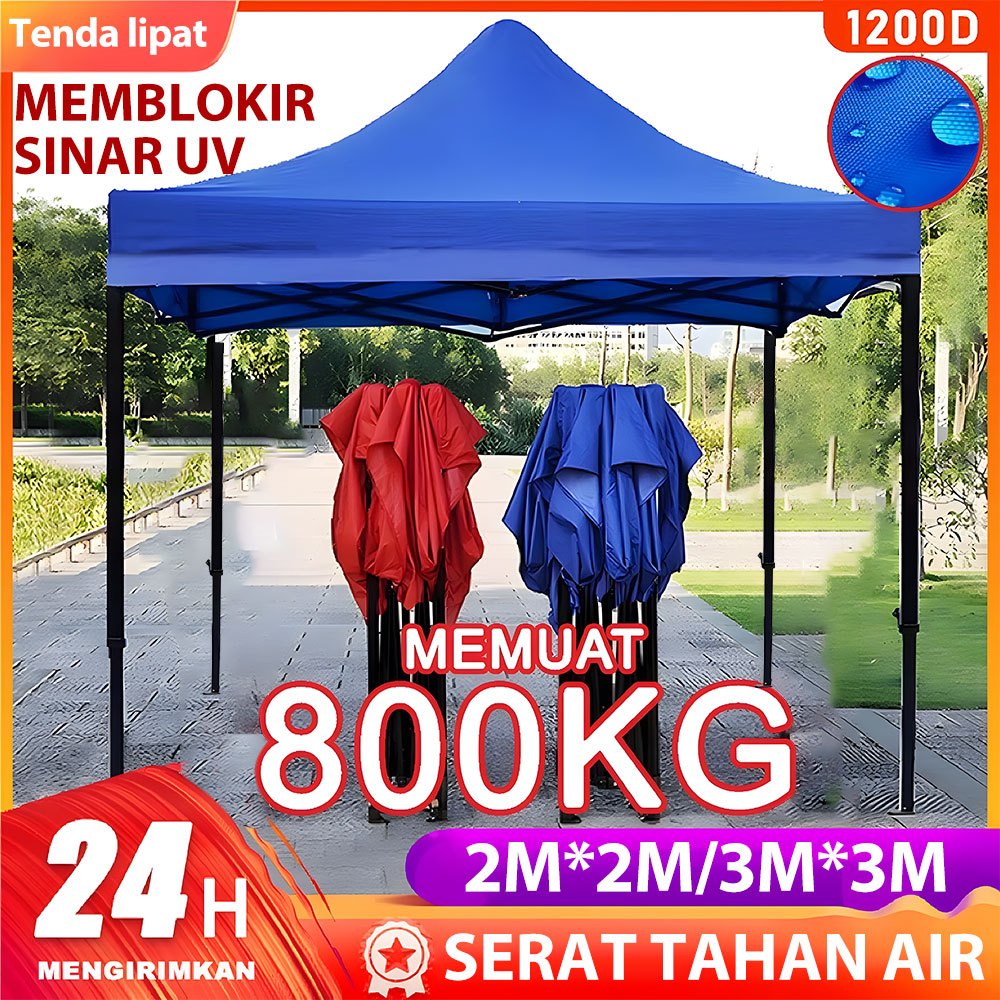 Tenda lipat 3x3 tenda jualan 2x2 Tenda Bazar OutdoorTenda gazebo Tenda Dagang/Tenda besi Jualan Baza