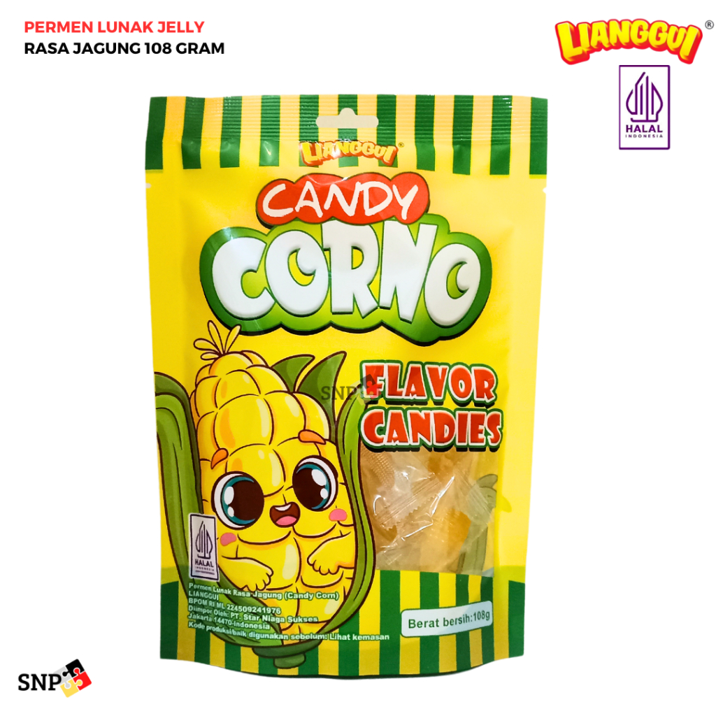 

LIANGGUI PERMEN LUNAK CANDY CORNO JELLY RASA JAGUNG 108 GRAM