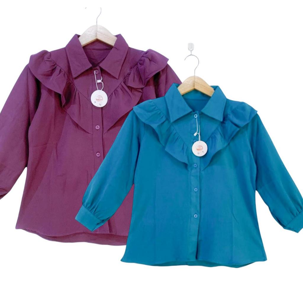 Kanisa Atasan anak perempuan usia 9-14  tahun/ Kemeja anak perempuan usia 9-14tahun/ Atasan anak