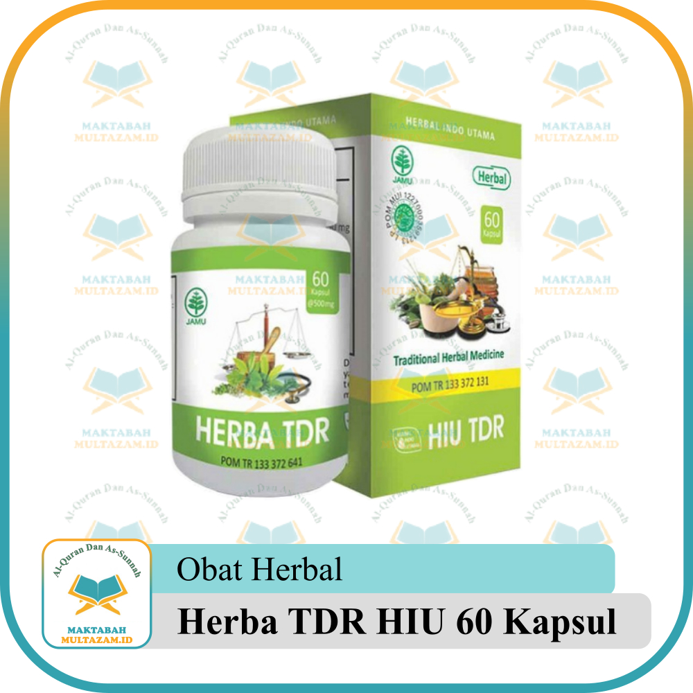 Herba TDR HIU 60 Kapsul Original | Herba TDR 60 Kapsul Herbal Indo Utama