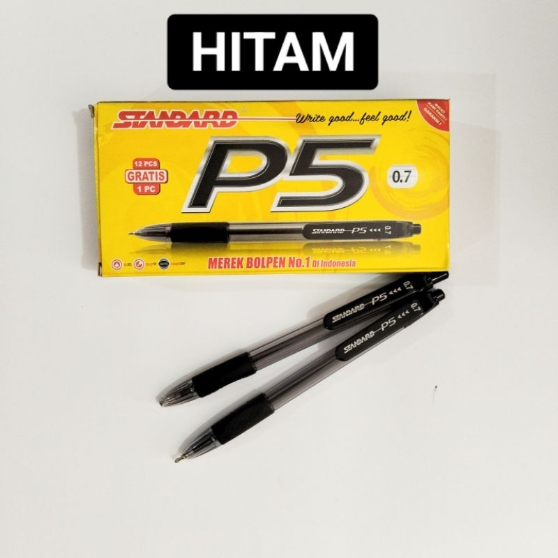 

Pulpen Bolpoin Standard P5 0.7mm (12 pcs)
