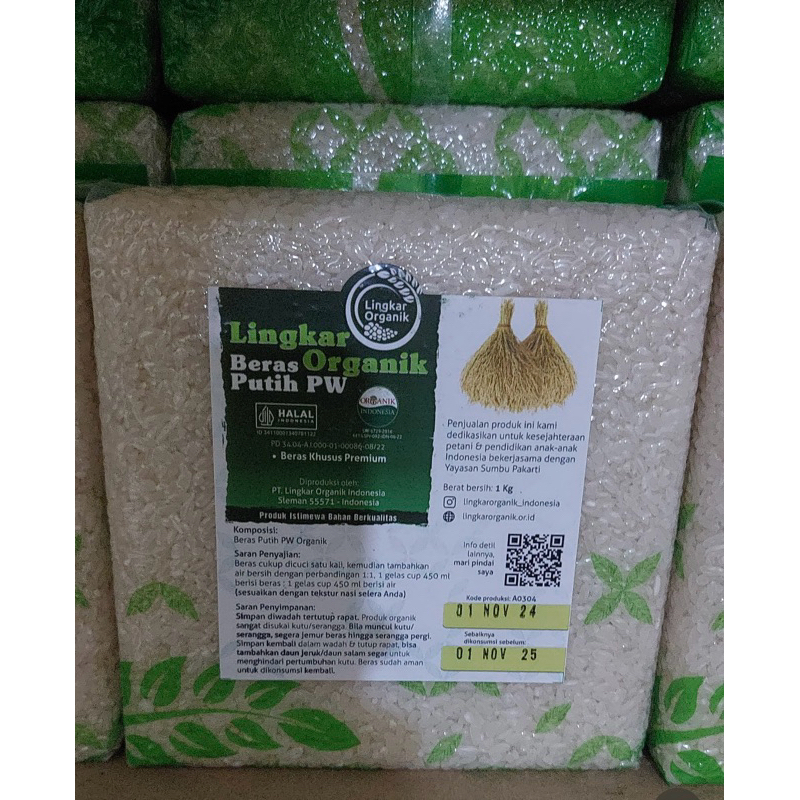 

Lingkar Organik Menthik Putih 1kg