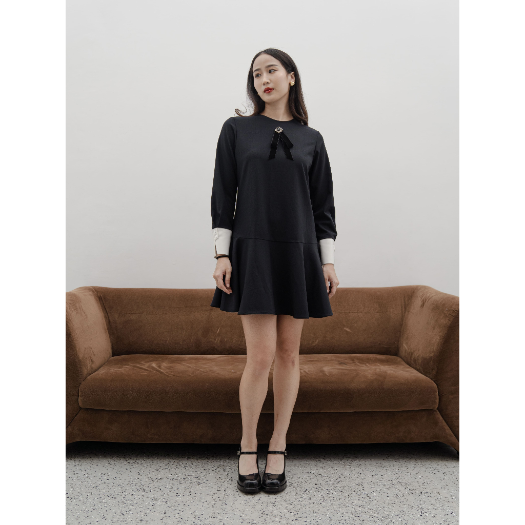 Marlan Vivienne Black Mini Dress