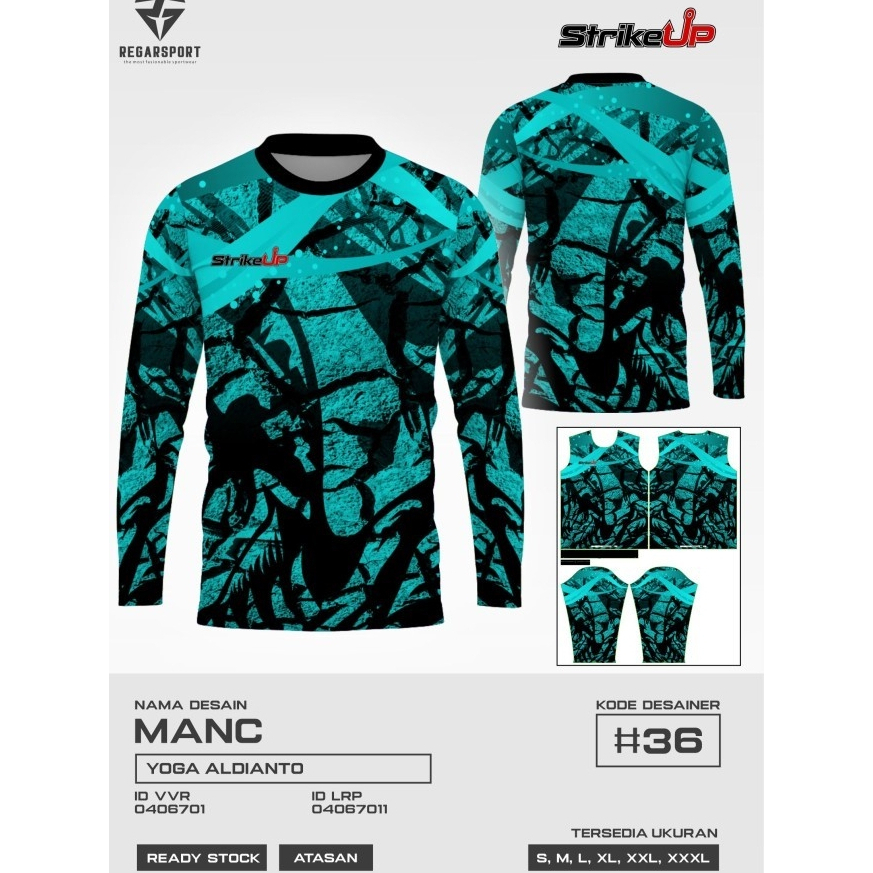 REGARSPORT - 96 Jersey atasan lengan panjang mancing