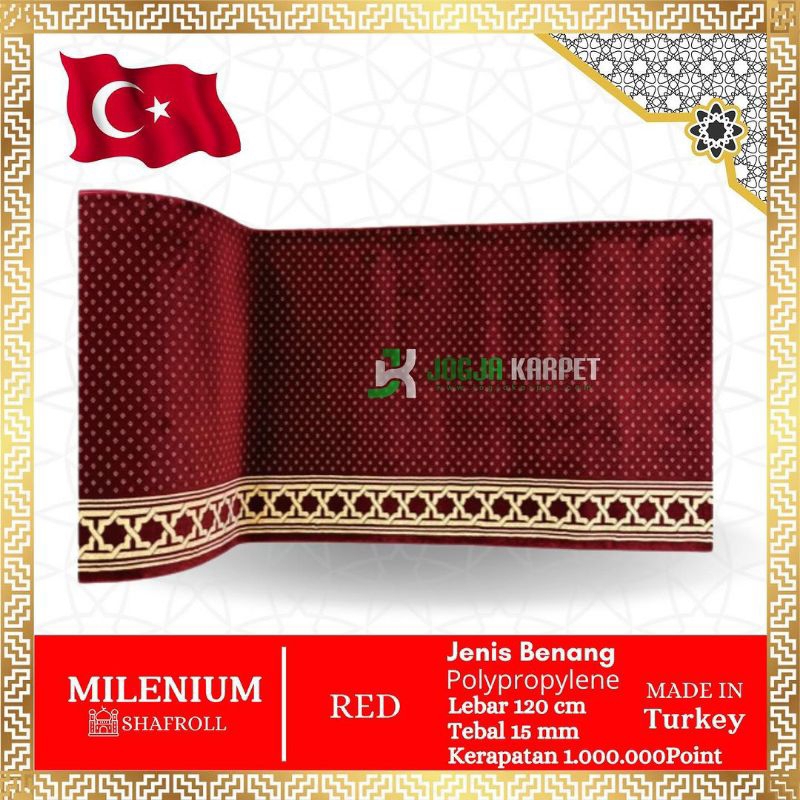 Karpet Masjid | Millenium | Kwalitas Import - Lebar 120 cm