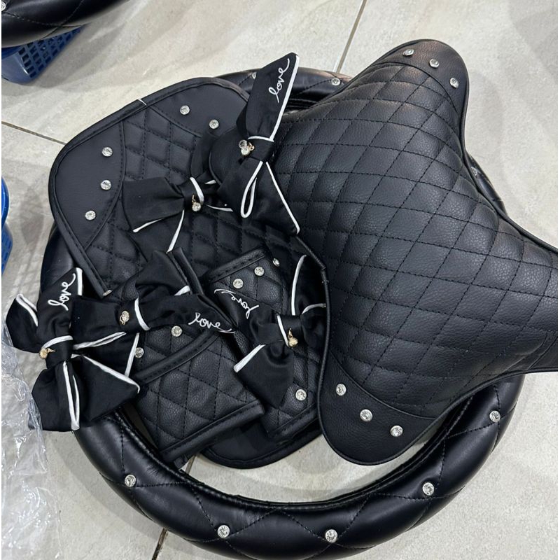 sarung setir mobil pita love sarung pita bantal headrest pita love