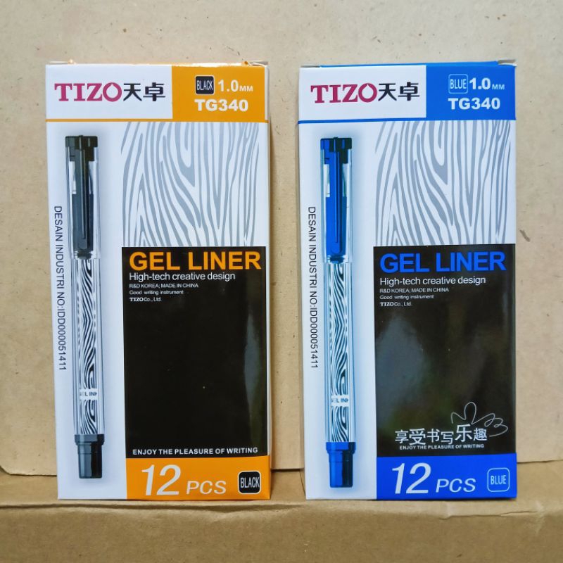 

Pulpen Tanda Tangan Berkualitas 1.0mm Pulpen TIZO TG340 (12pcs)