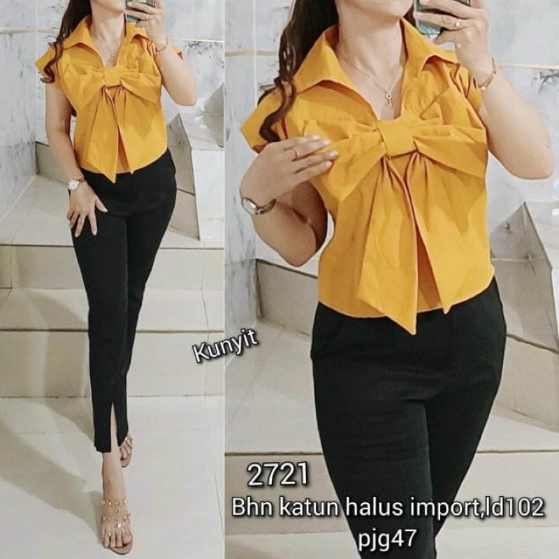 CNY EDITION ATASAN 2721 KERAH PITA IMPORT, ATASAN WANITA IMPORT , ATASAN IMPORT , BLOUSE IMPORT , KE