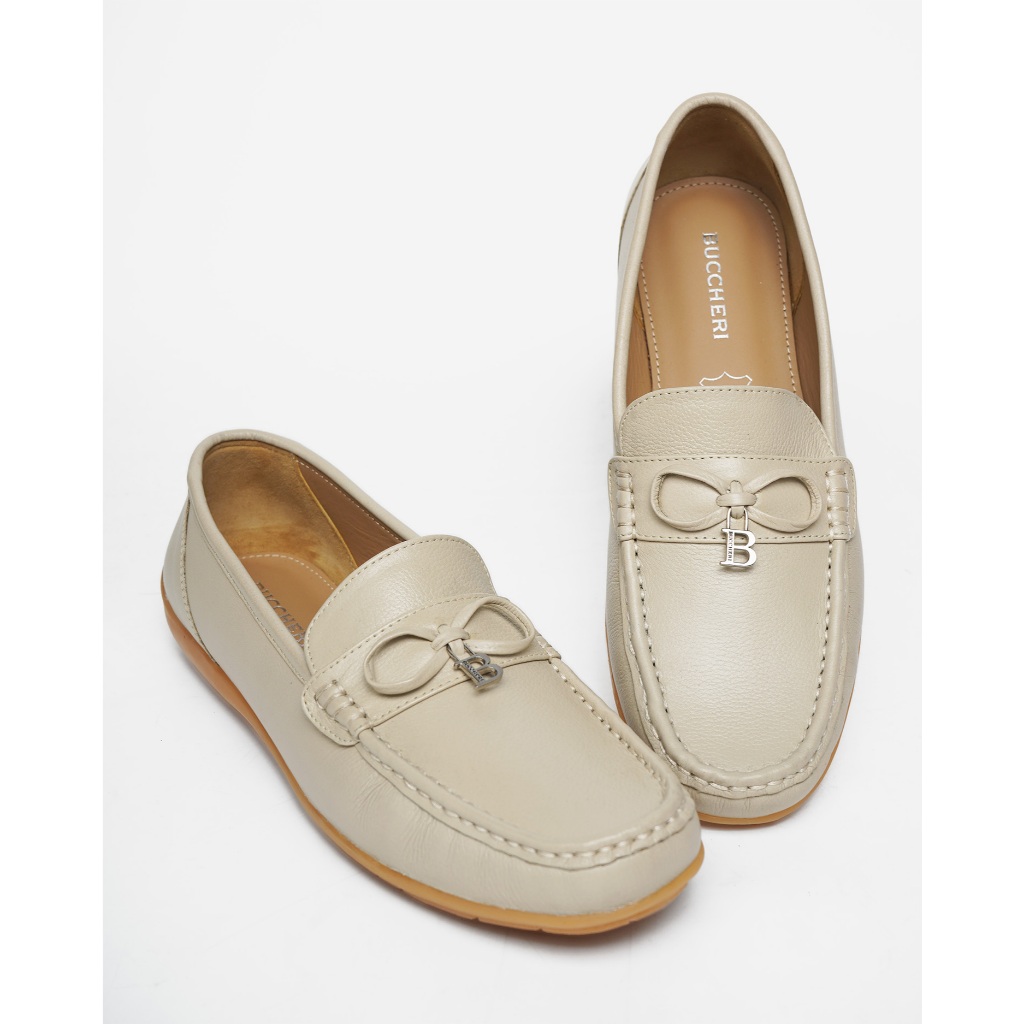 Buccheri Galati Moccasin Shoes Woman Cream