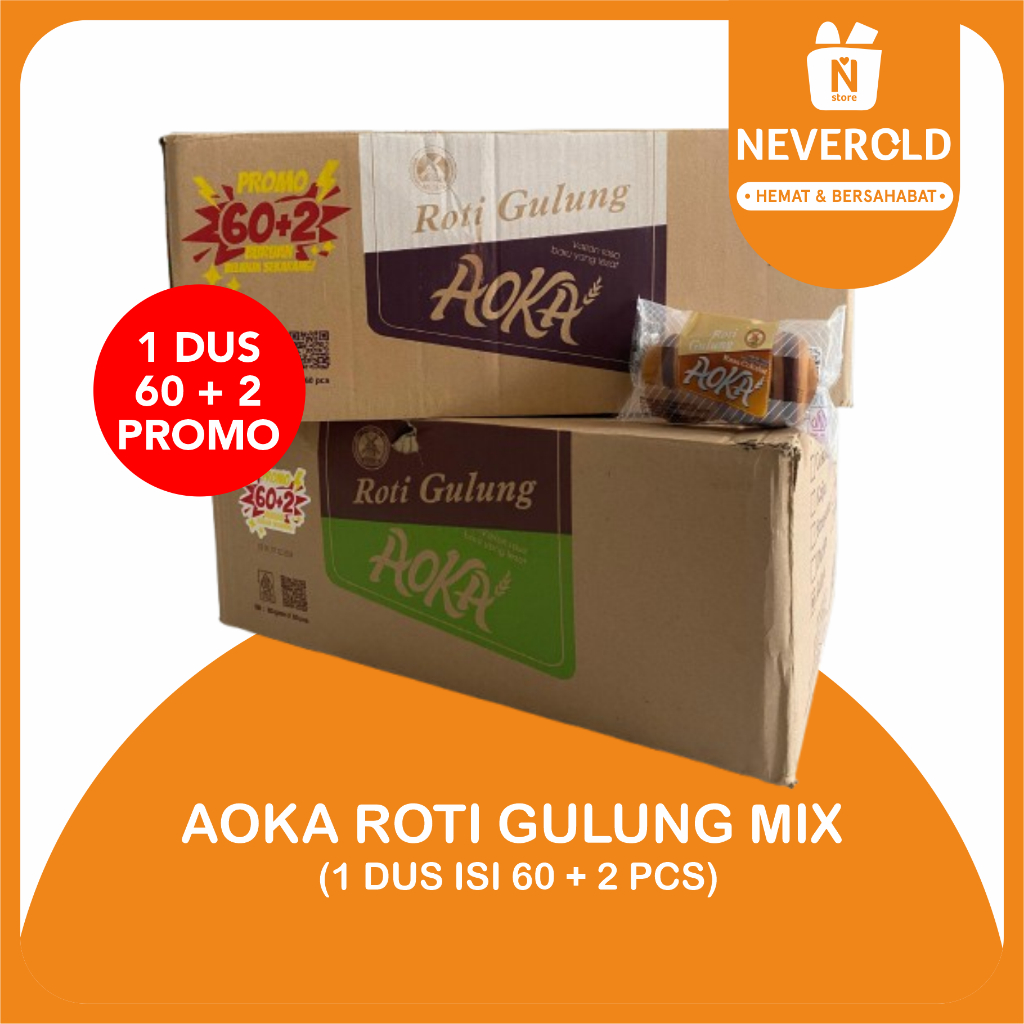 

AOKA ROTI GULUNG 1 DUS ISI 60 PCS BISA CAMPUR