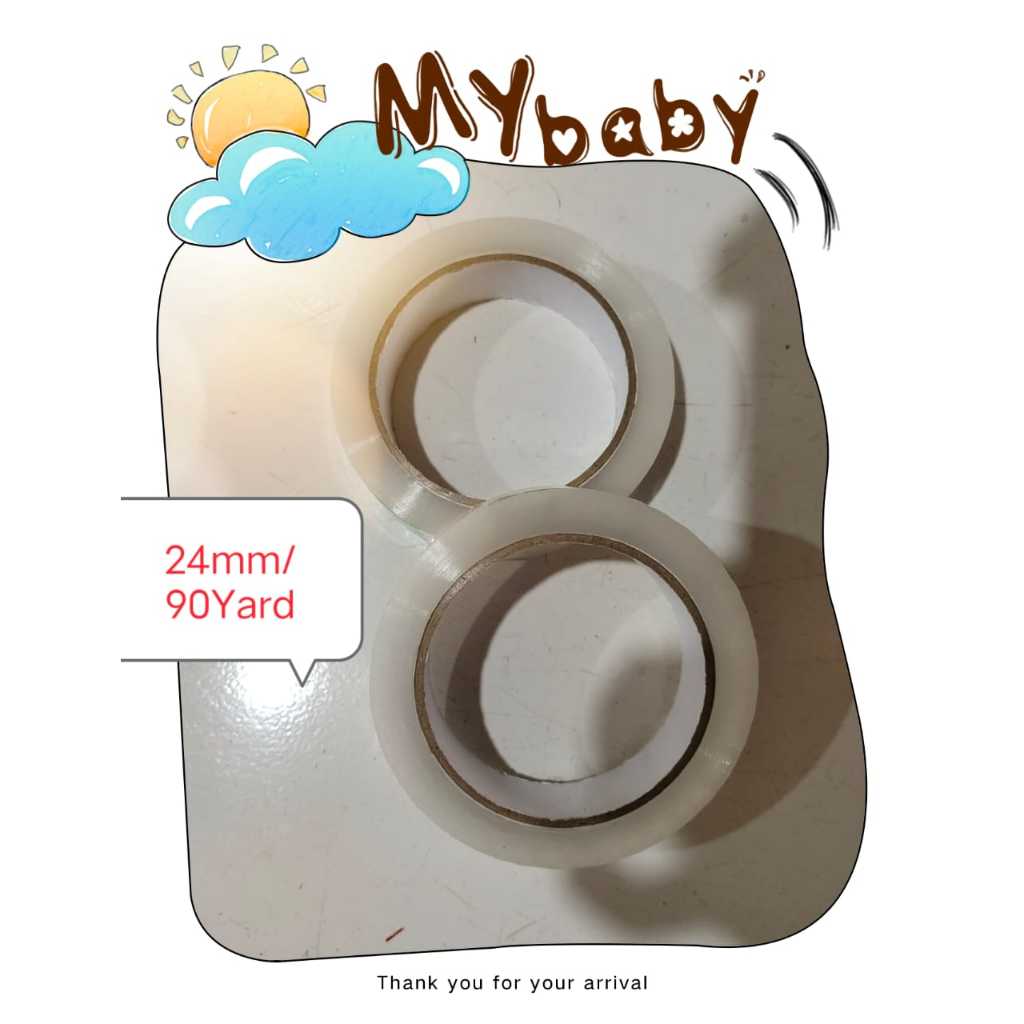 

Lakban isolasi uk 24mm 9 yard 1 inch isolasi lakban kantor ATK kegiatan sehari hari