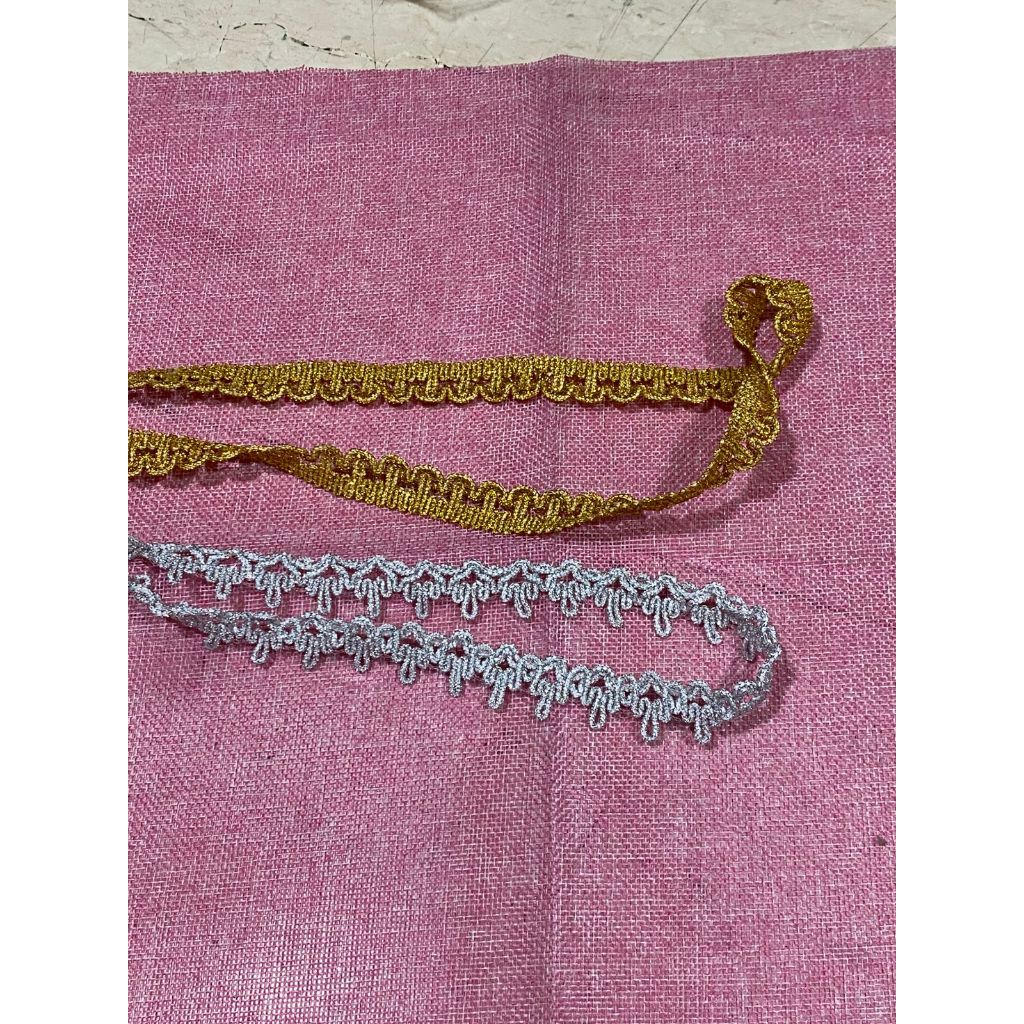 Renda Glitter / renda baju per meter