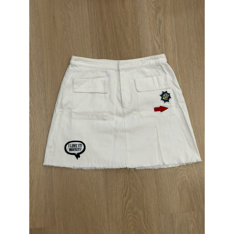 PRELOVED Rok Jeans Putih (Lve,Bnto)