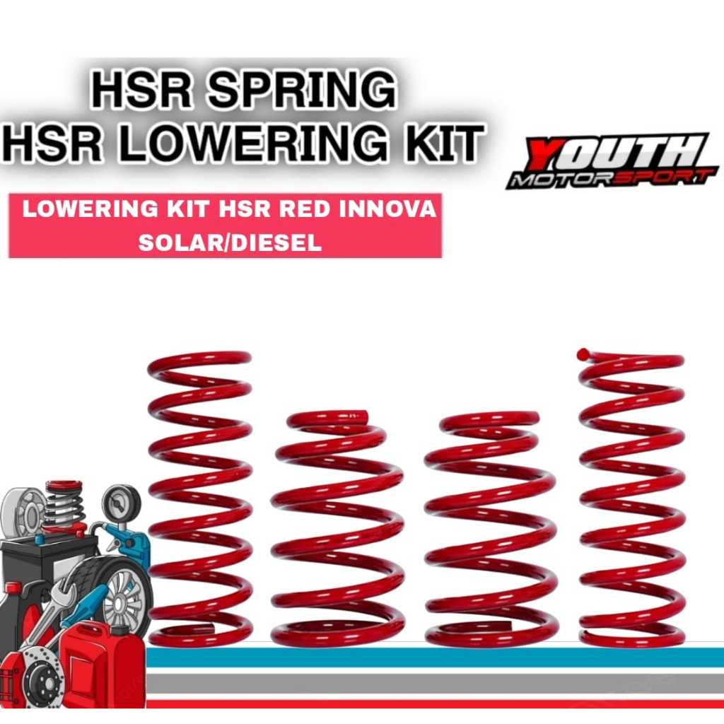 JUAL PER CEPER INOVA LOWERING KIT HSR RED INNOVA SOLAR/DIESEL
