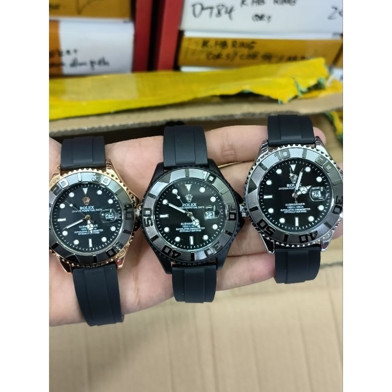 Jam tangan rolex rubber pria submariner