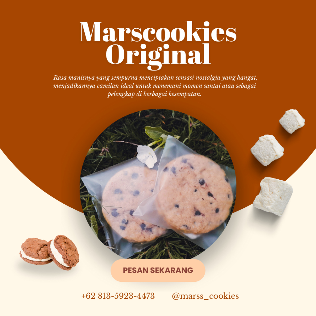 

Cookies Original/Cookies Marshmallow rasa Original/Kukis dengan Marshmallow/Kue Kering/Camilan/Hampers