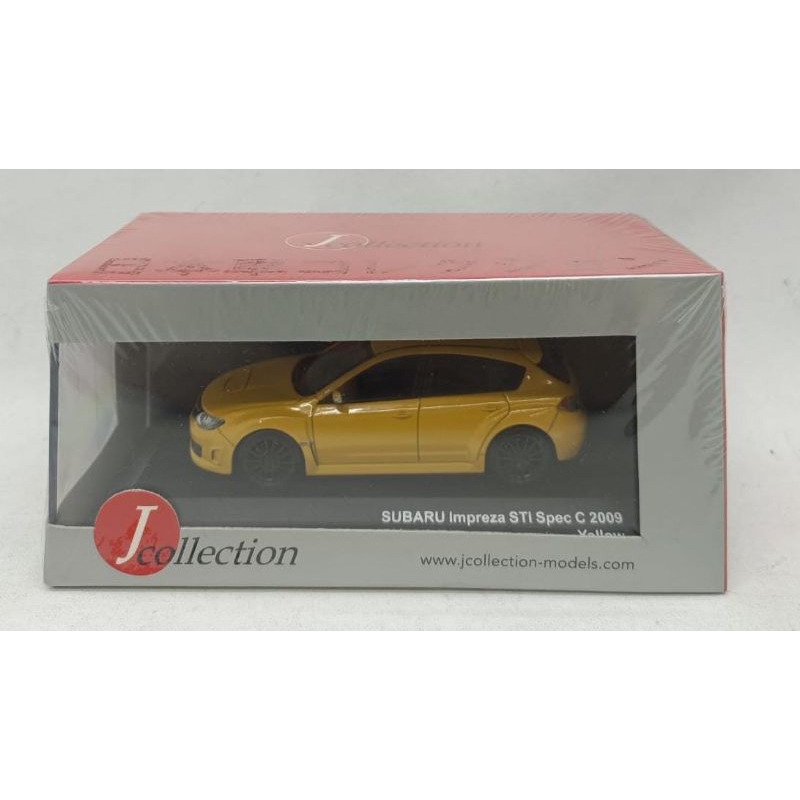 Jcollection Subaru Impreza STI Spec C 2009 Yellow Skala 1:43 Segel