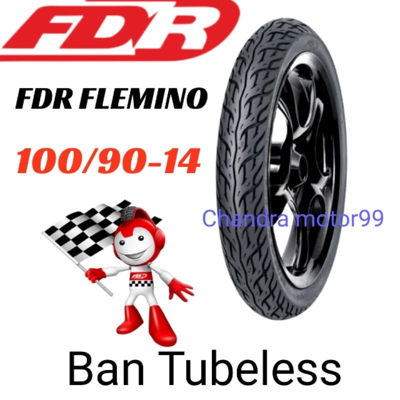 BAN FDR FLEMINO 100/90-14 TUBELESS 100 90 14