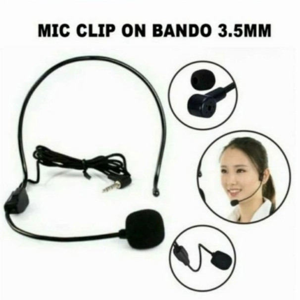 Microphone Bando Clip On Youtuber