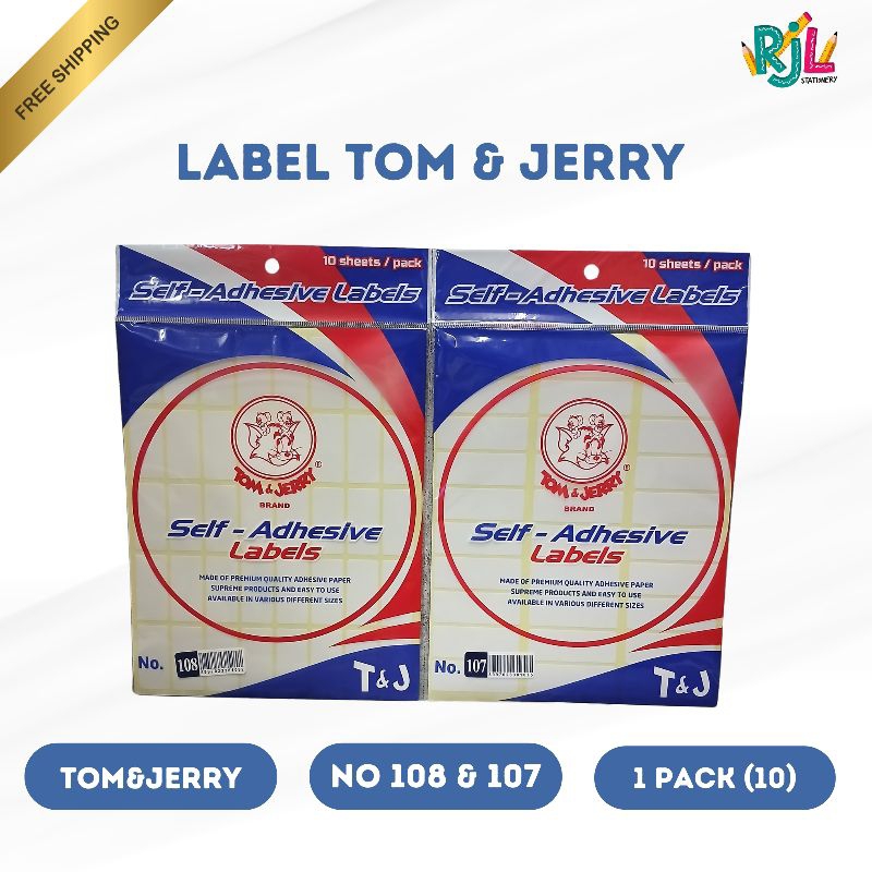 

Label Tom & Gerry | No 107 & 108 | 1 Pack (10)
