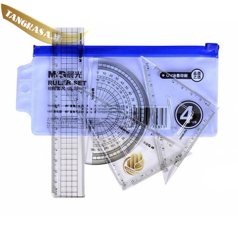 

M&G penggaris plastik isi 4pcs