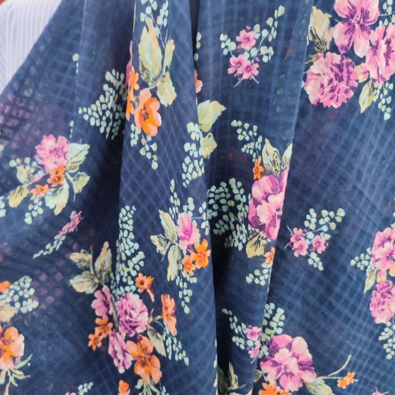 kain katun dobby - bahan dobby motif - kain katun